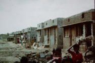 Informal housing in Madras (Chennai), India slum
