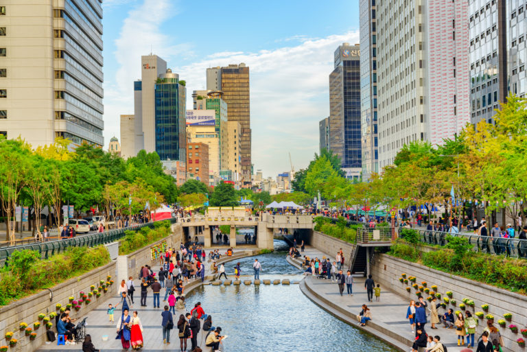 Cheonggyecheon Stream Park - Institute for Transportation and