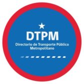 DTPM logo: blue circle with red rim, white star, and text 'DTPM' plus 'Directorio de Transporte Público Metropolitano'.