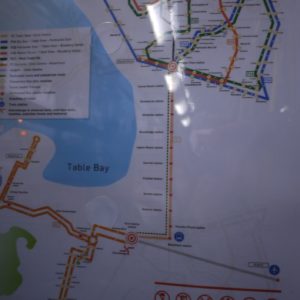 CT - Route map inside the bus