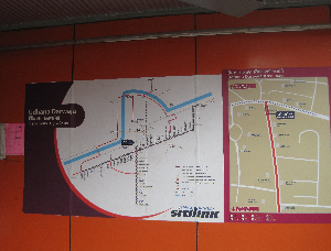 Surat BRT - Route map@ station