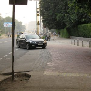 Pedestrian crossing Delhi