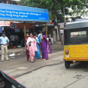 Insufficient waiting space within Bus stop