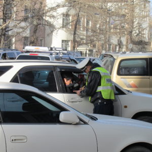 Traffic police writing tickets and taking money_UB_April2011_MK