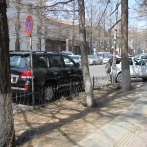 Parallel parking along 1st BRT corridor_UB_April2011_MK