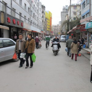 Street with all kinds of users_Kunming_March2011_MK