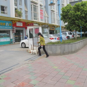 Valet parking at building setback_Kunming_March2011_MK