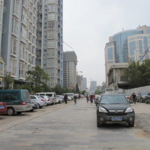 New development with setback parking_Kunming_March2011_MK