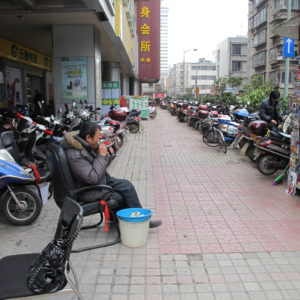 Valet motorbike parking_Kunming_March2011