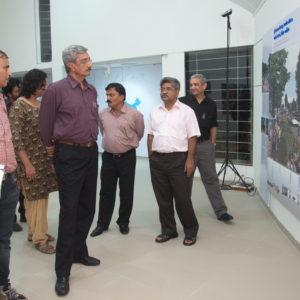 Mayor of Ahmedabad, Asit Vora at Vision of 10 global cities exhbition launch in Ahmedabad.