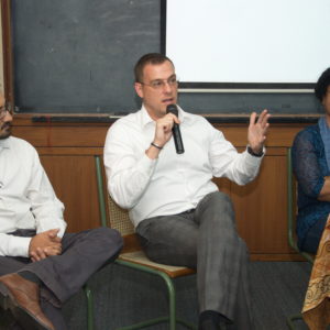 Speakers at Ahmedabad's Parking Puzzle: Ideas for Sustainablity workshop at CEE