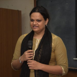 Regional director, ITDP, Ms Shreya Gadepalli at Ahmedabad's Parking Puzzle workshop at CEE