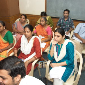 Participants at Ahmedabad's Parking Puzzle workshop at CEE