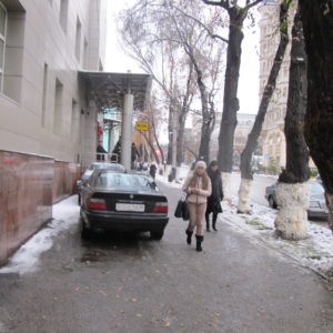 Parking in footpath_Almaty_MK_Nov2012